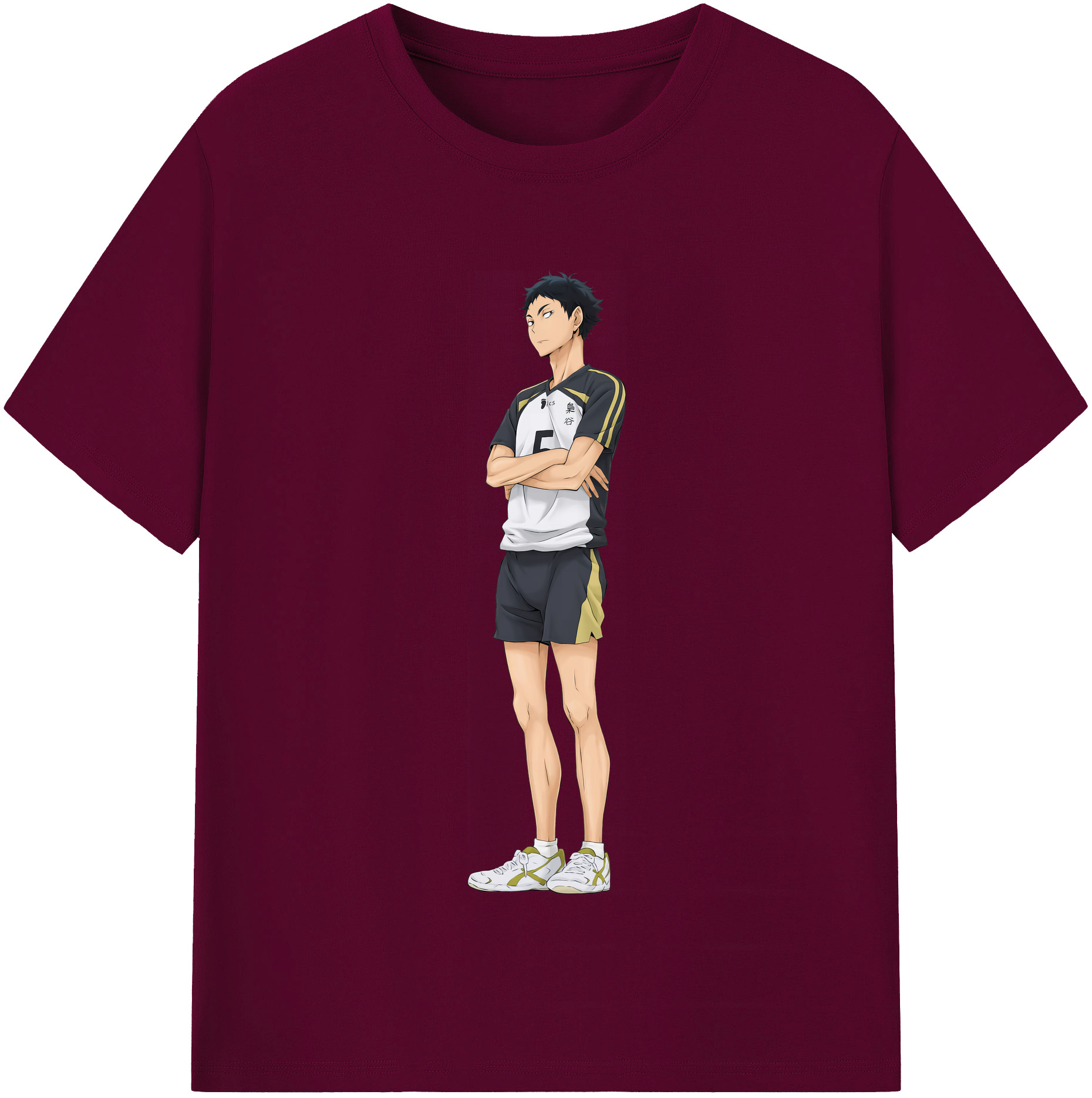 （画像用） ハイキュー!! Haikyu!! レディースカジュアルプリントTシャツ（綿100％）